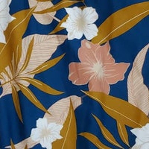 Kona Sol Floral CrissCross Back One Piece Swimsuit -L - Picture 3 of 8